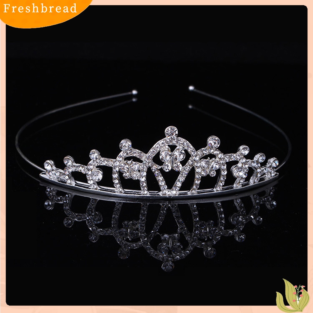 (Fresh) Bando Anak Perempuan Model Mahkota Tiara Princess Berlian Imitasi Untuk Pesta / Dansa