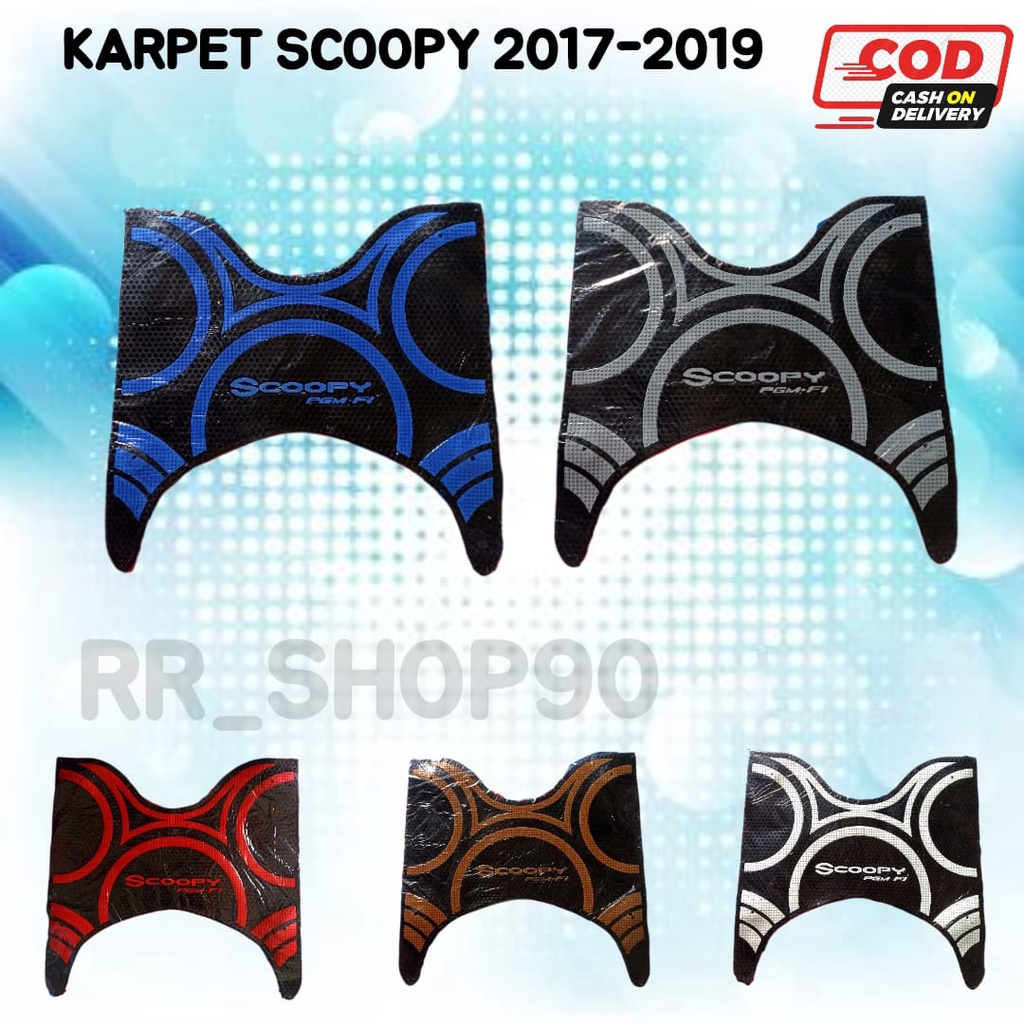 KARPET MOTOR SCOOPY 2018-2019/PIJAKAM KAKI