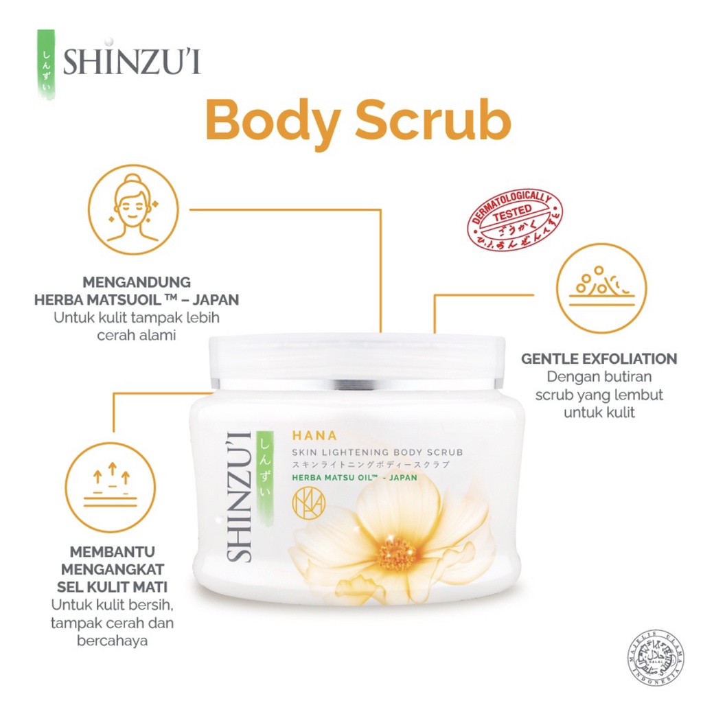 SHINZUI Skin Lightening Body Scrub 200GR