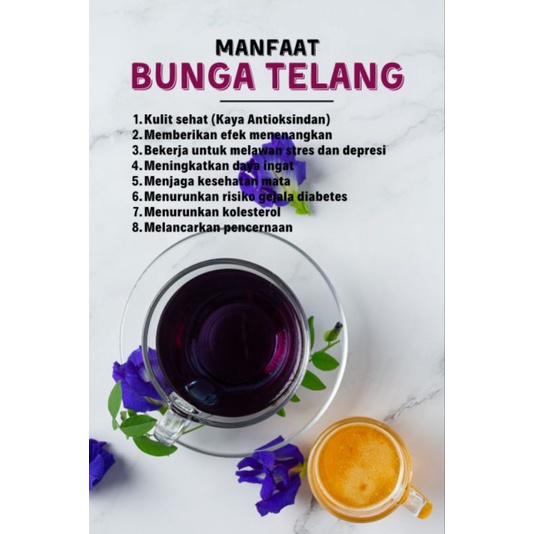 

Butterfly Pea Tea/ Teh Bunga Telang 10gr