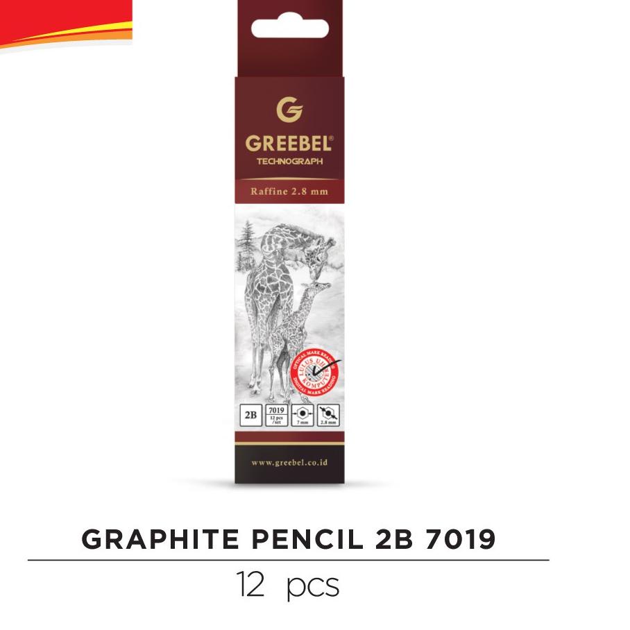

Baru GREEBEL PENSIL 2B - 7019 BOX - 12 PCS . .. . ..