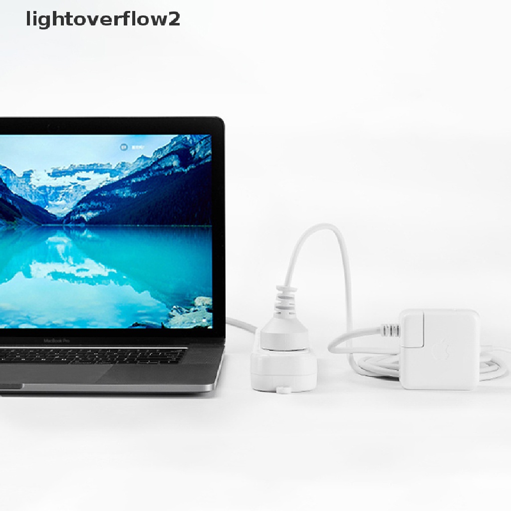 (lightoverflow2) 1pc Kabel Extension Power Adapter AC 1.8M Plug EU Untuk MacBook Pro Laptop (ID)