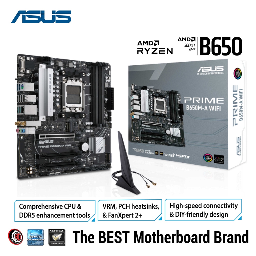 ASUS PRIME B650M-A WIFI DDR5 | Motherboard AMD AM5 B560 MATX