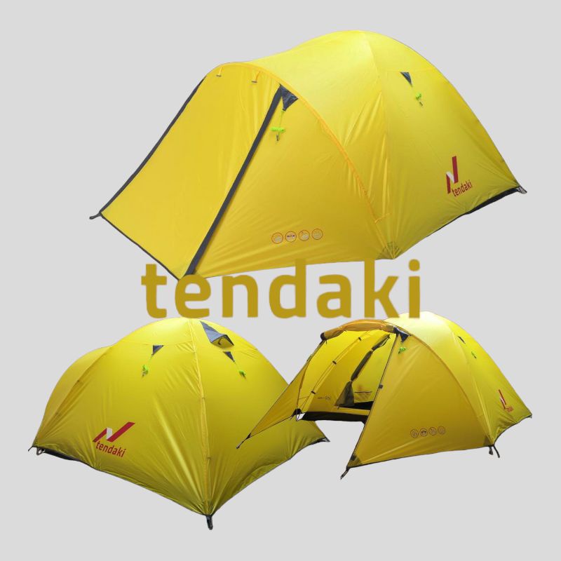 TENDAKI •Grosir Tenda Dome Termurah •Tendaki •Java 4 Pro •BORNEO 4 •Java 4 Light •Arundaya 4+ Air •NSM 4 •Moluccas 4 pro •Kapasitas 4 Orang •T210 Ripstop 3000mm Double Layer