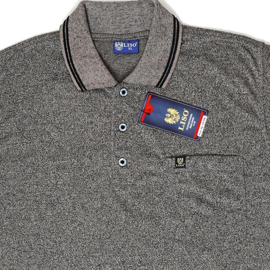 Super Hits--Liso wear - Kaos kerah pria jumbo polos saku dewasa | kaos polo korea twis t shirt