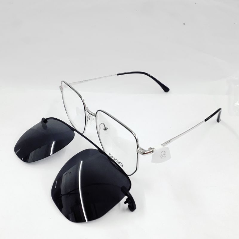 Kacamata Klip On Dugo Unisex Full Frame D-6036 Col.03(Black)