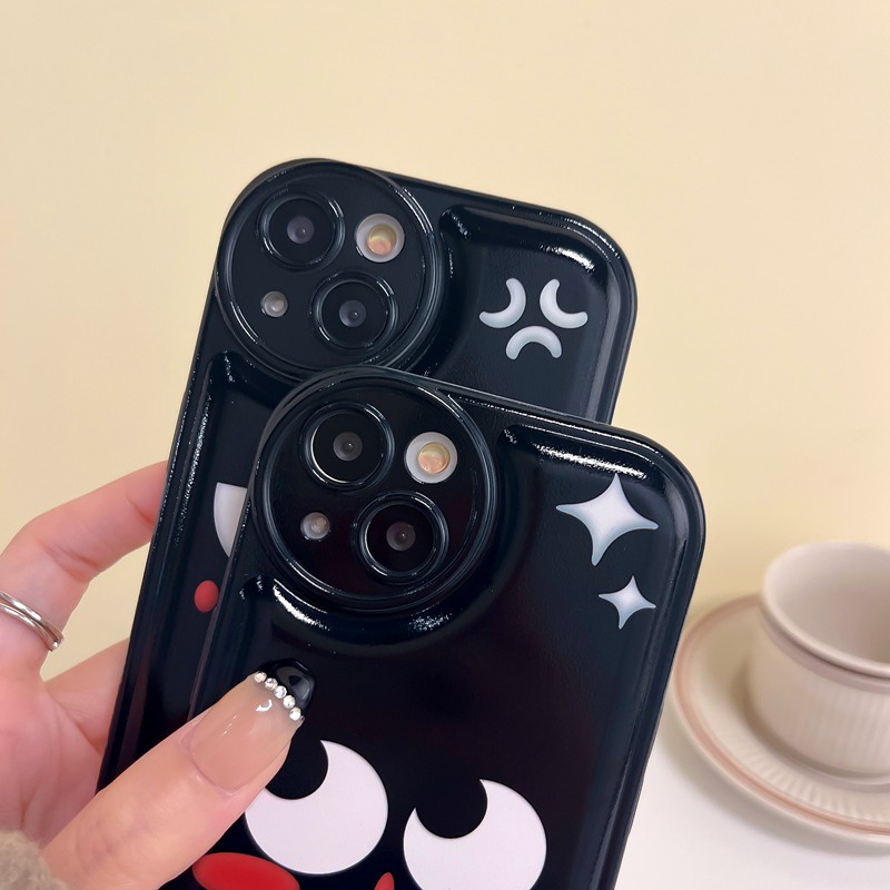 Soft Case Desain Ekspresi Lucu Untuk iPhone 7 8 14 Plus 7 + 8 + SE 2020 X XR XS Max 11 12 13 14 Pro Max