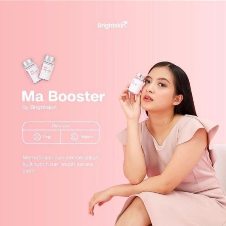 Ma Booster Whitening Kapsul Pemutih Badan Suplemen Pemutih Badan permanen bpom aman original 100%