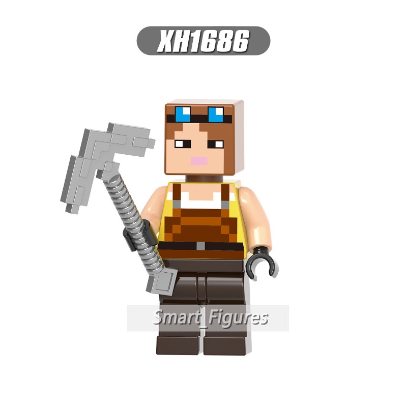 Mainan Figurin Mini Karakter Minecraft Honey Picker X0310