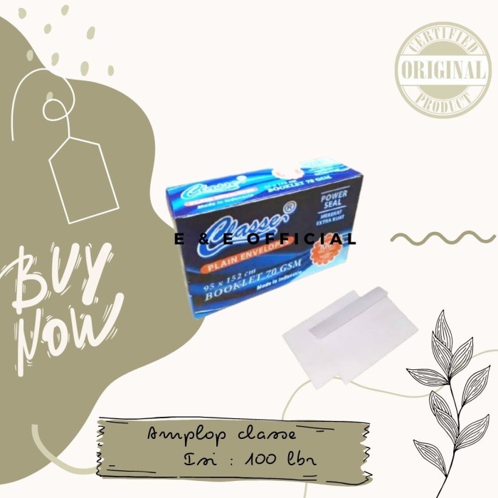 

Produk Unggulan Amplop Classe / Amplop Polos Classe / Amplop Kecil / Amplop Undangan Terlaris