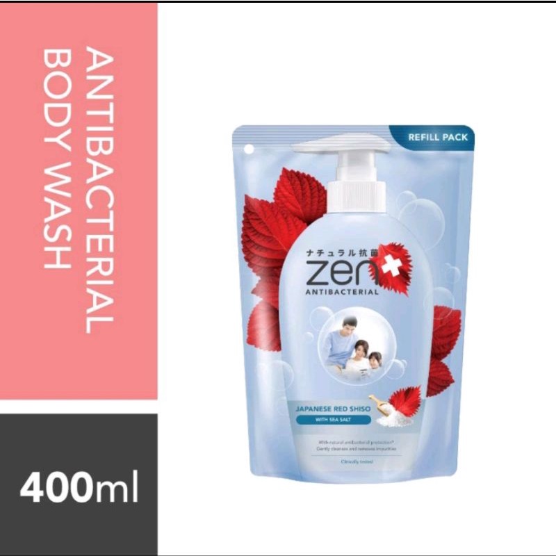 ZEN SABUN CAIR REFFIL // ZEN ANTIBACTERIAL BODY WASH REFFIL 400ML // SABUN ZEN