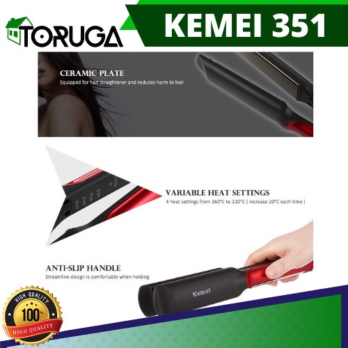 Catokan Rambut Kemei KM-531 Catok Professional Hair Straightener