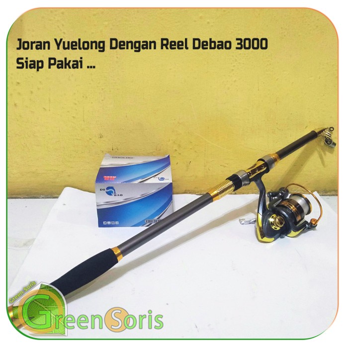 Joran pancing 1 set dengan reel debao DB3000