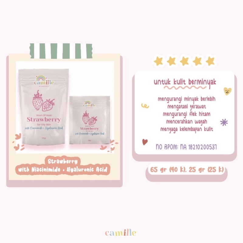 PRELOVED Masker Camille Murah TERMURAH Kondisi Masih baru ya masih segel