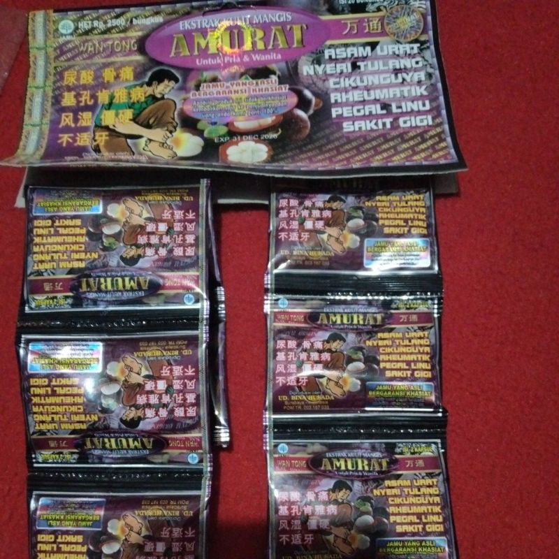 

amurat original isi 20 saset persaset isi 2 kap