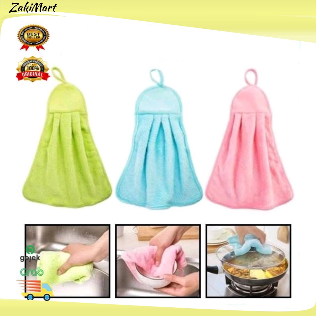 Kain Lap Tangan Gantung Warna Polos Handuk Tangan