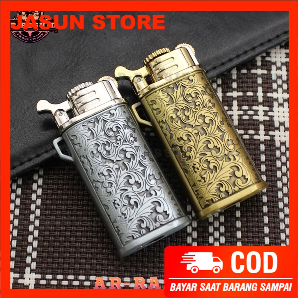 Bisa COD! Korek Api Roda Las Gas Cool The Lighter Motif Batik XF-2206