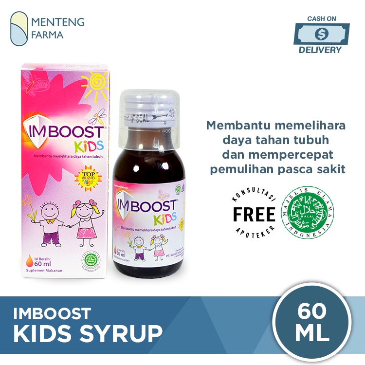 Imboost Kids Syrup 60 ML - Suplemen Penambah Daya Tahan Tubuh Anak