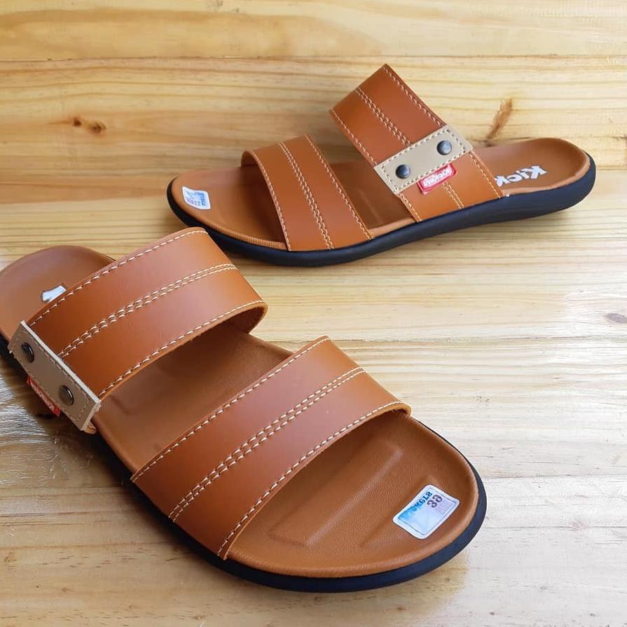 Murah Sandal Pria Kulit Selop / Sandal Laki laki TERBARU  (Selop Polos - Jepit Polos)