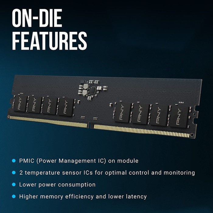 PNY Longdimm 16GB DDR5 4800Mhz - Ram Memory PC