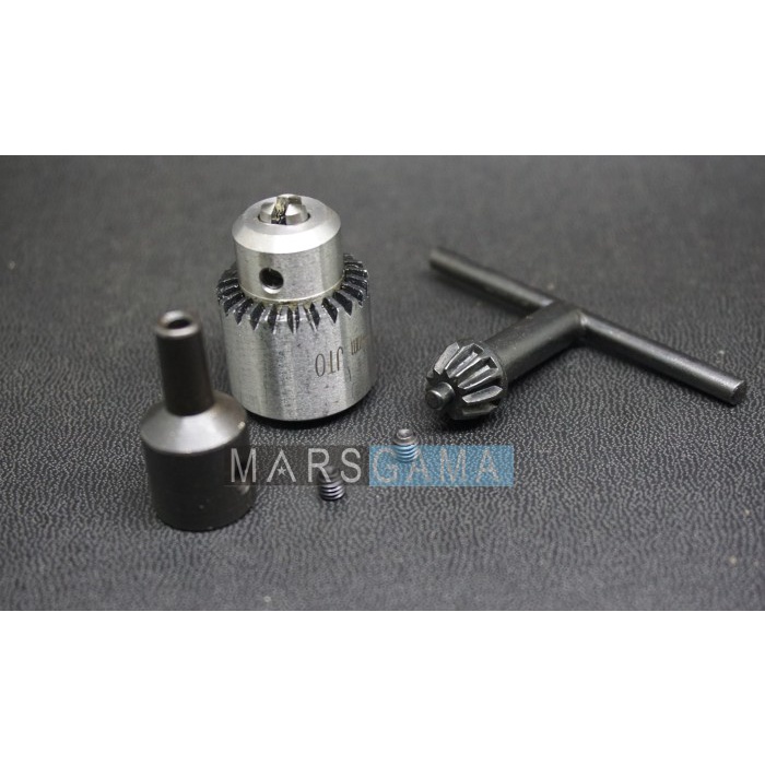 paket Kepala Chuck Mini Bor JT0 Shaft 6mm