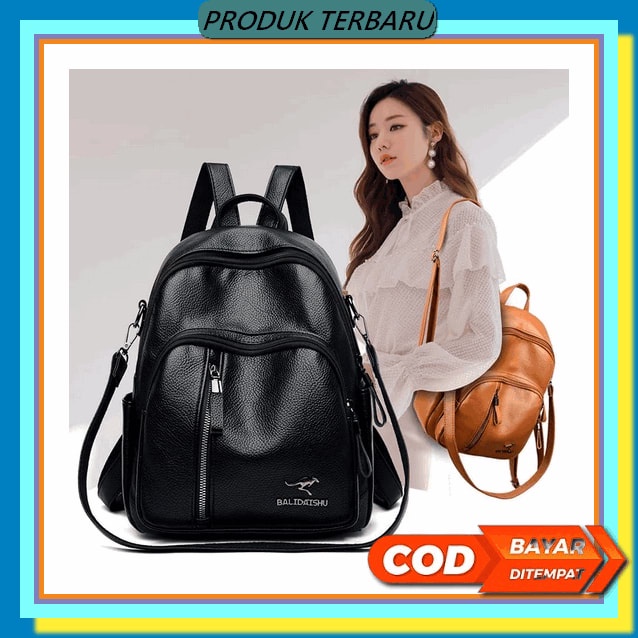 Tas Ransel Wanita Large Backpack Perempuan Tas Galas Fashion Travel Backpack Beg Belakang Wanita Ran