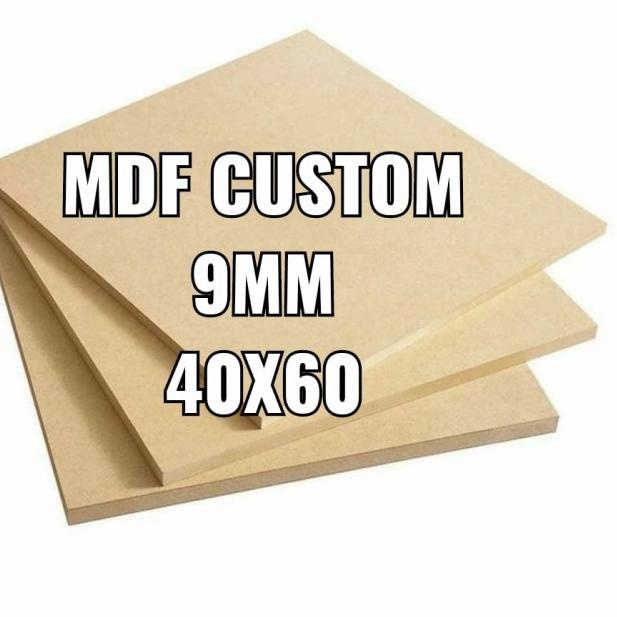 papan mdf 9mm 40x60