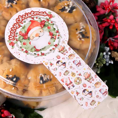 

Sticker Christmas per 5pcs stiker lidah natal xmas hiasan dekorasi box toples