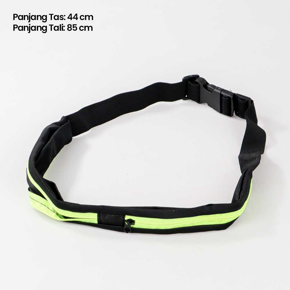 Waist Bag Tas Pinggang Olahraga 2 Slot Anti Air