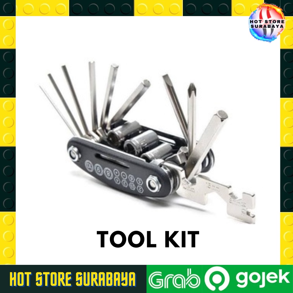 15 In 1 Peralatan Kunci Sepeda ToolKit Bike Set