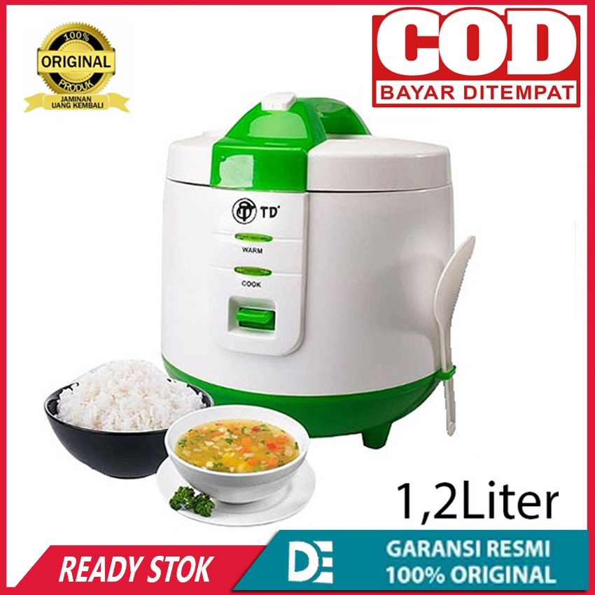 Rice Cooker TD/Yamakawa 1,2Liter Rice Cooker Low watt Teflon Anti Lengket Magic Com Murah