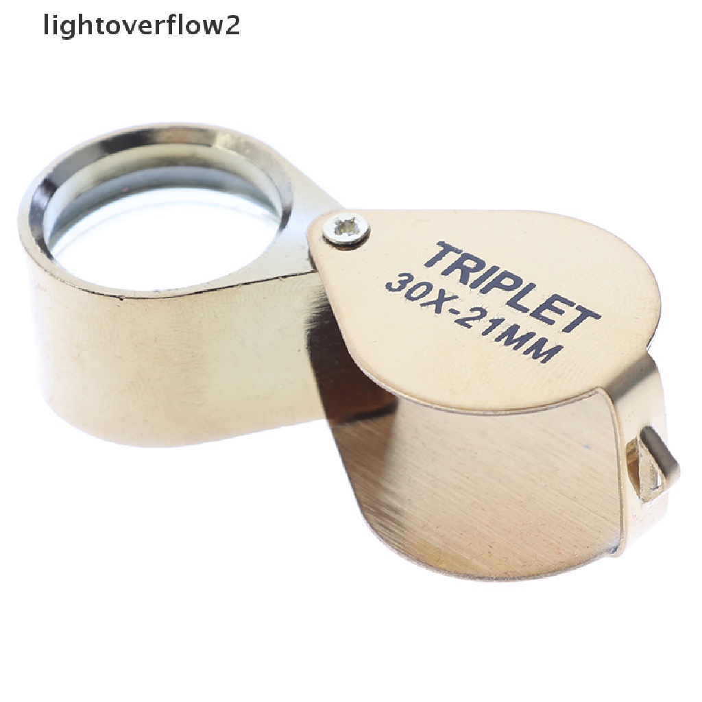 (lightoverflow2) Alat Penguji Keaslian Berlian Portable Dengan Kaca Pembesar 30x