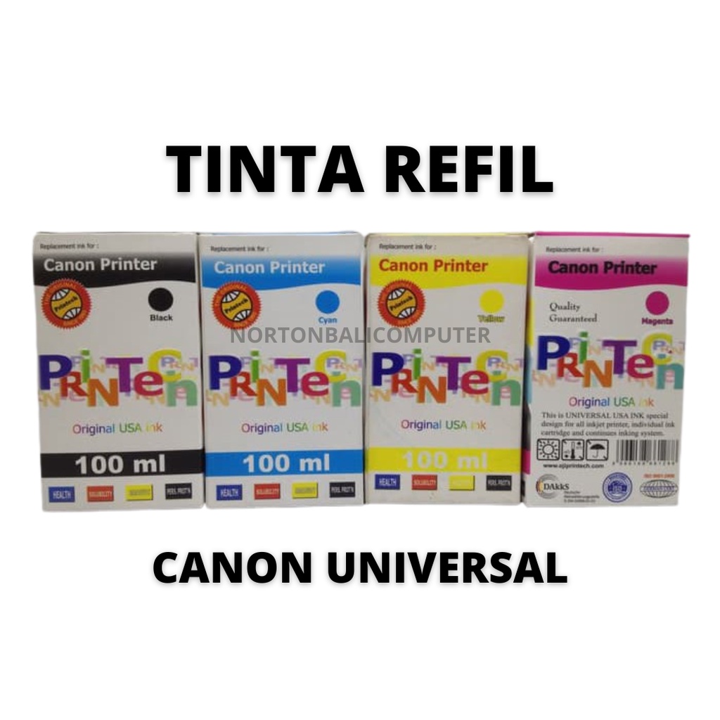 Jual Tinta Refil Universal Printech Ink Untuk Printer Canon Series