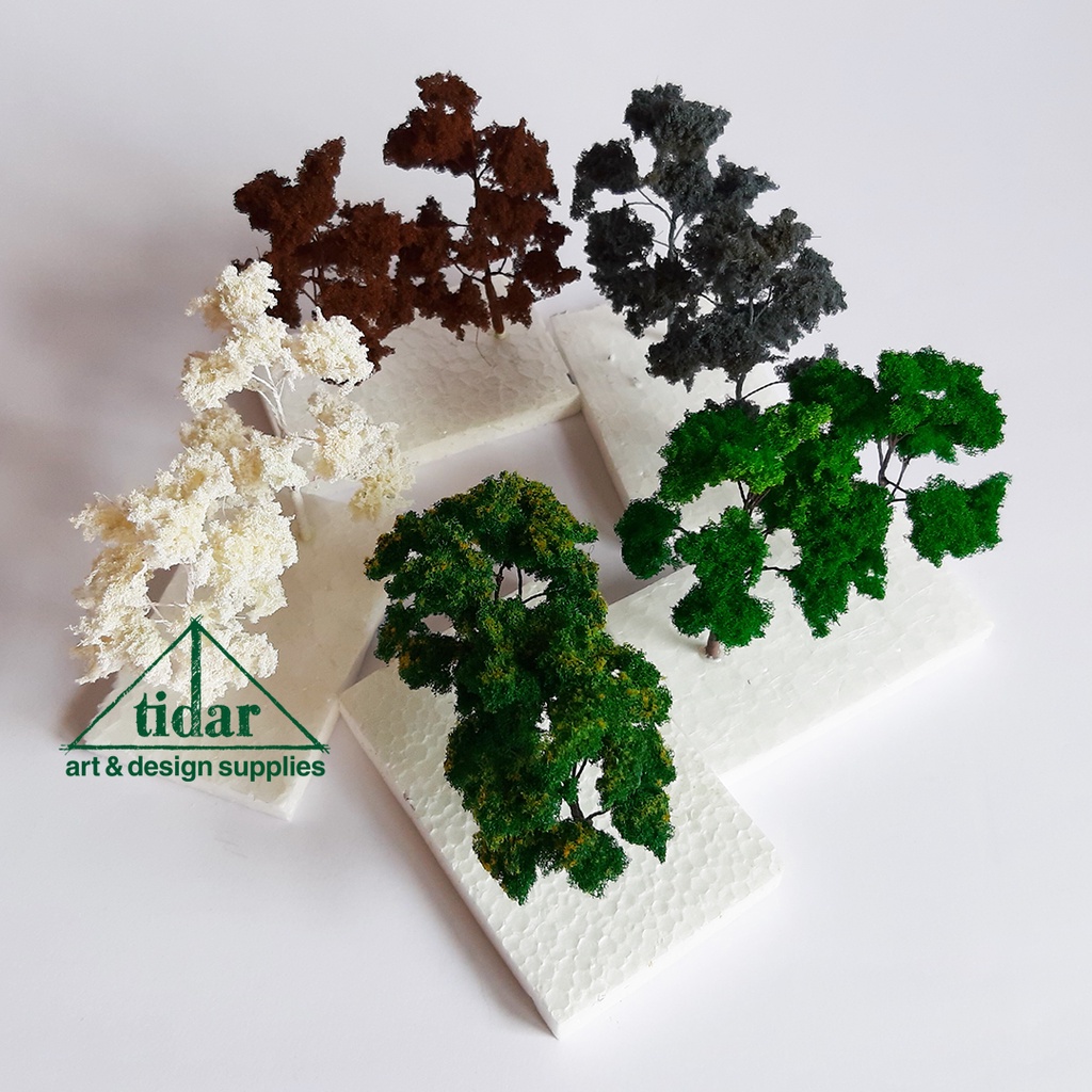 

[MR] MH - Miniatur Maket Pohon Cabang / Rindang / Beringin Tinggi 8 CM