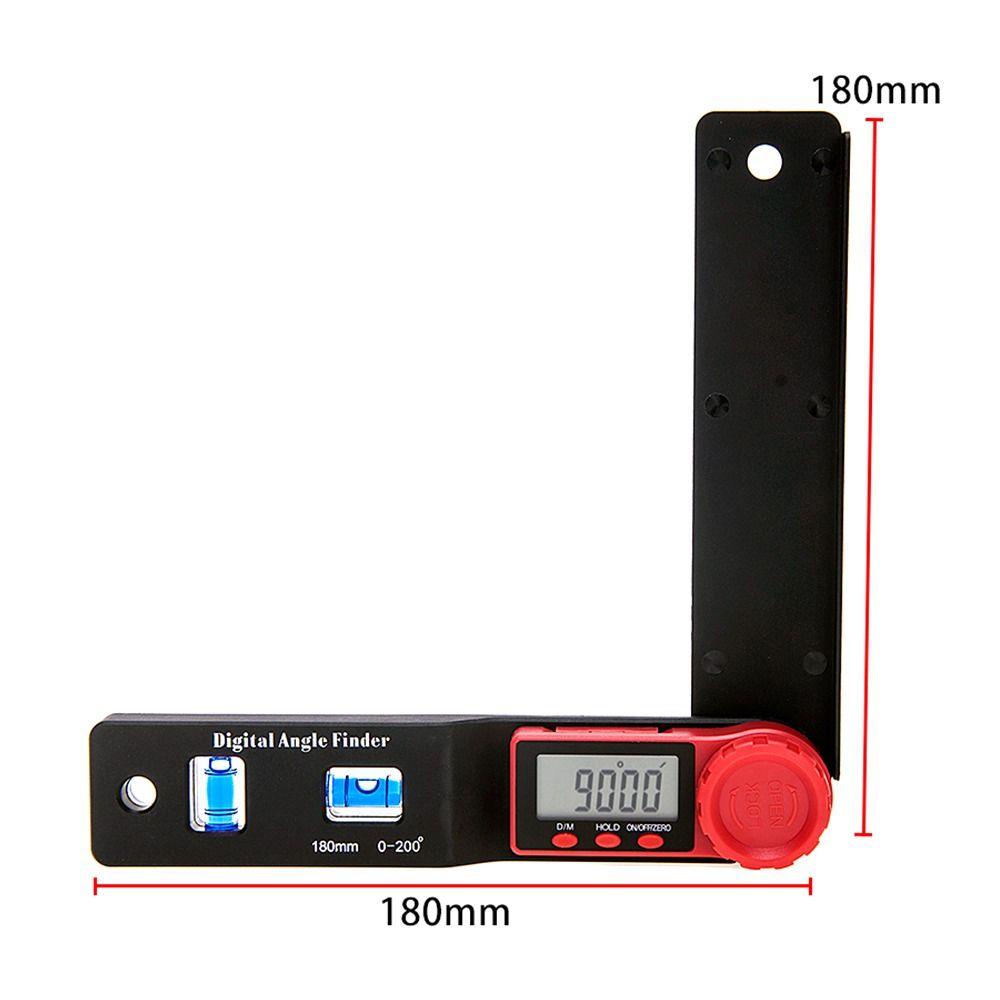 Solighter Digital Instrumen Sudut Inclinometer Profesional 2in1 Measuring Angle Detector