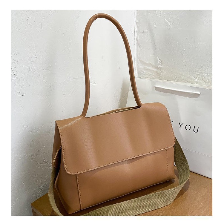 TAS BAHU BESAR KOREA WANITA SELEMPANG MUAT BANYAK KULIT SINTETIS WANITA MULTIIFUNGSI Bisa Sling Dan Shoulder Bag Tas Selempang Korean Style Kapasitas Besar