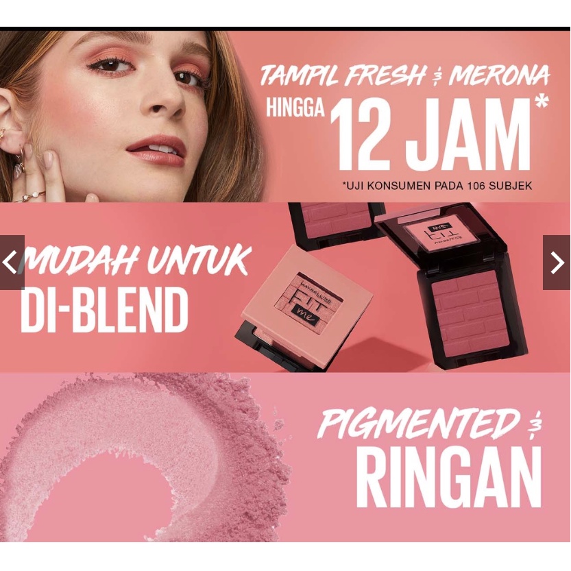 Maybelline Fit Me Blush Make Up (Blush Untuk Wajah Lebih Cerah Dan Tahan Lama)