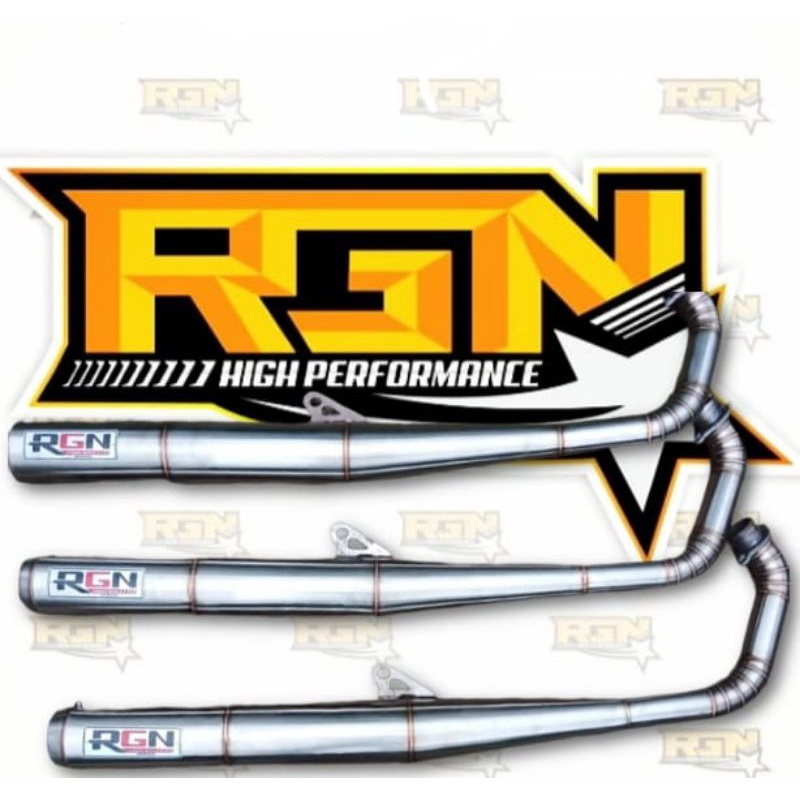 KNALPOT RX KING STANDAR RACING (RGN-R1N) SUARA GARING KMRINCING ORIGINAL100% RGN EXHAUST SERIES. kna