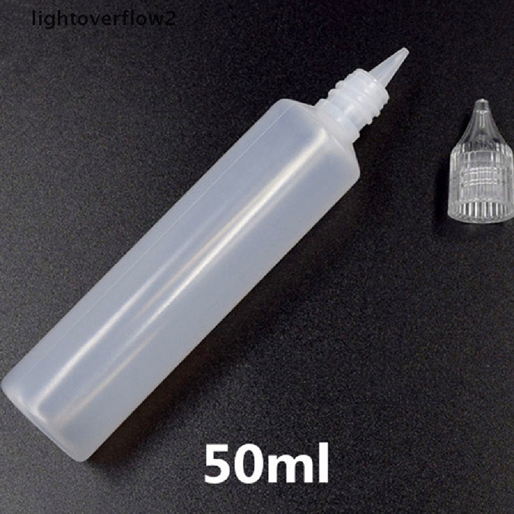 (lightoverflow2) Botol Plastik pe 15ml 30ml 10ml portable Untuk Minyak (ID)