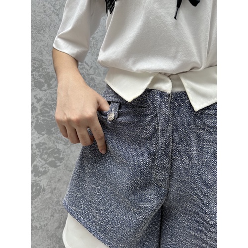 Melvee - Marthe Pants - Bawahan Celana Pendek Short Pants Tweed Wanita