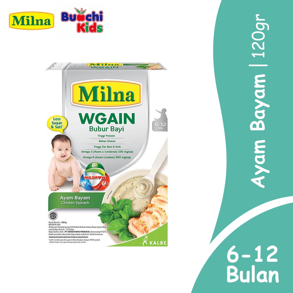 milna bubur bayi wgain 6-12bln