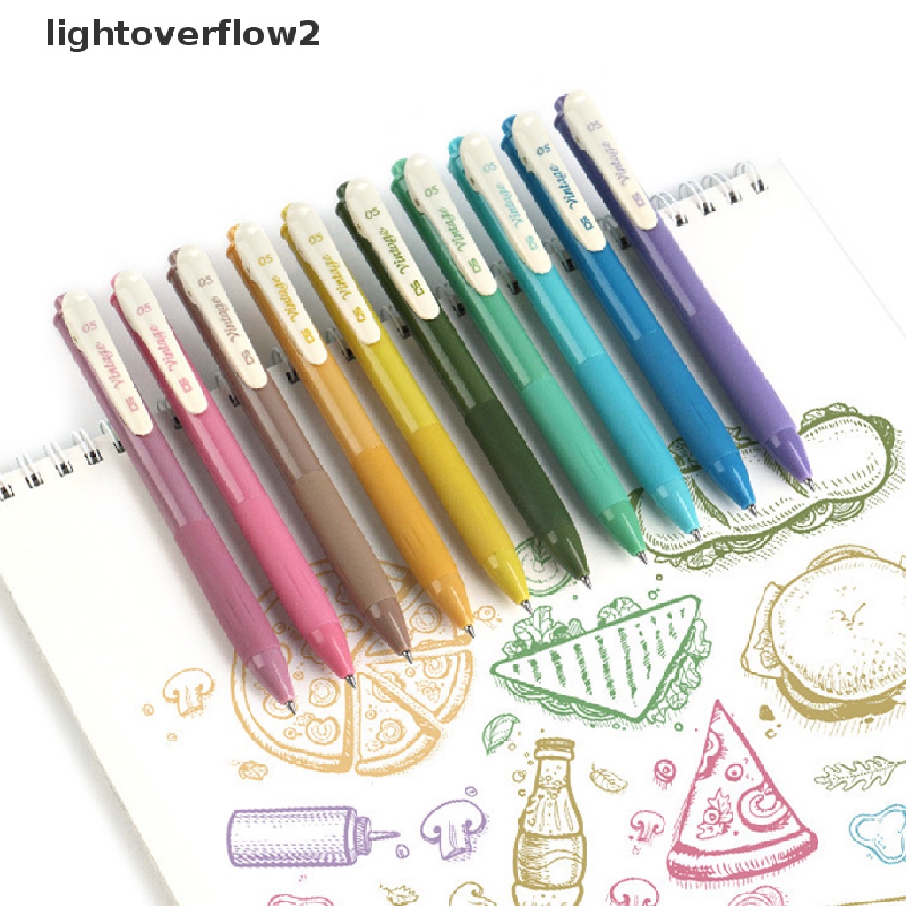 (lightoverflow2) 1pc Pen Gel Tinta Refill 0.5mm Tahan Lama