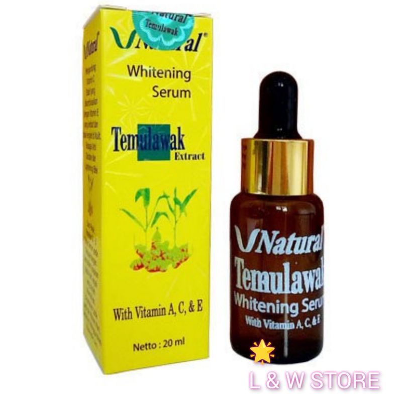 V Natural Temulawak Whitening Serum V Natural BPOM-100% Oeiginal