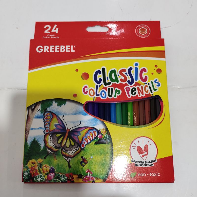 

PENSIL WARNA GREEBEL 24 WARNA | CLASSIC COLOUR PENCIL 24