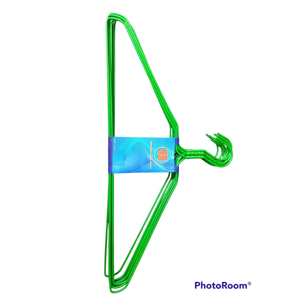 Hanger baju coating isi 10 tebal