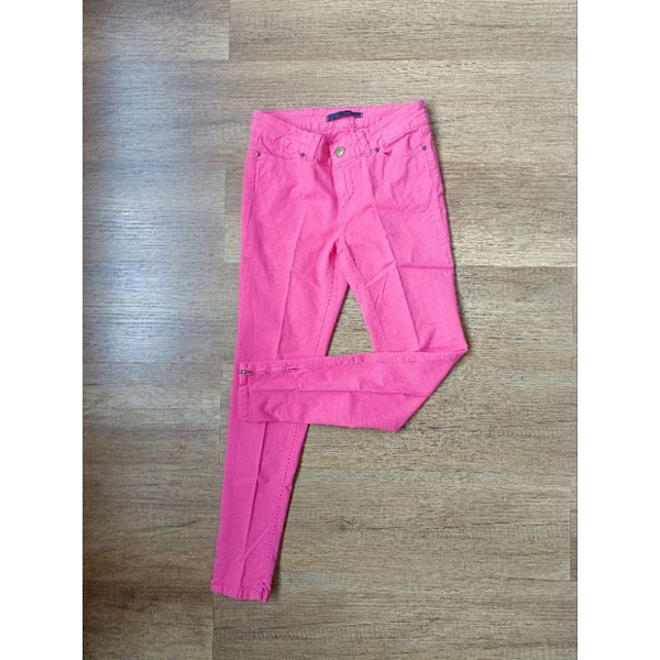Celana Panjang Wanita Zara Original Slim Fit Low Waist Bekas Second Preloved