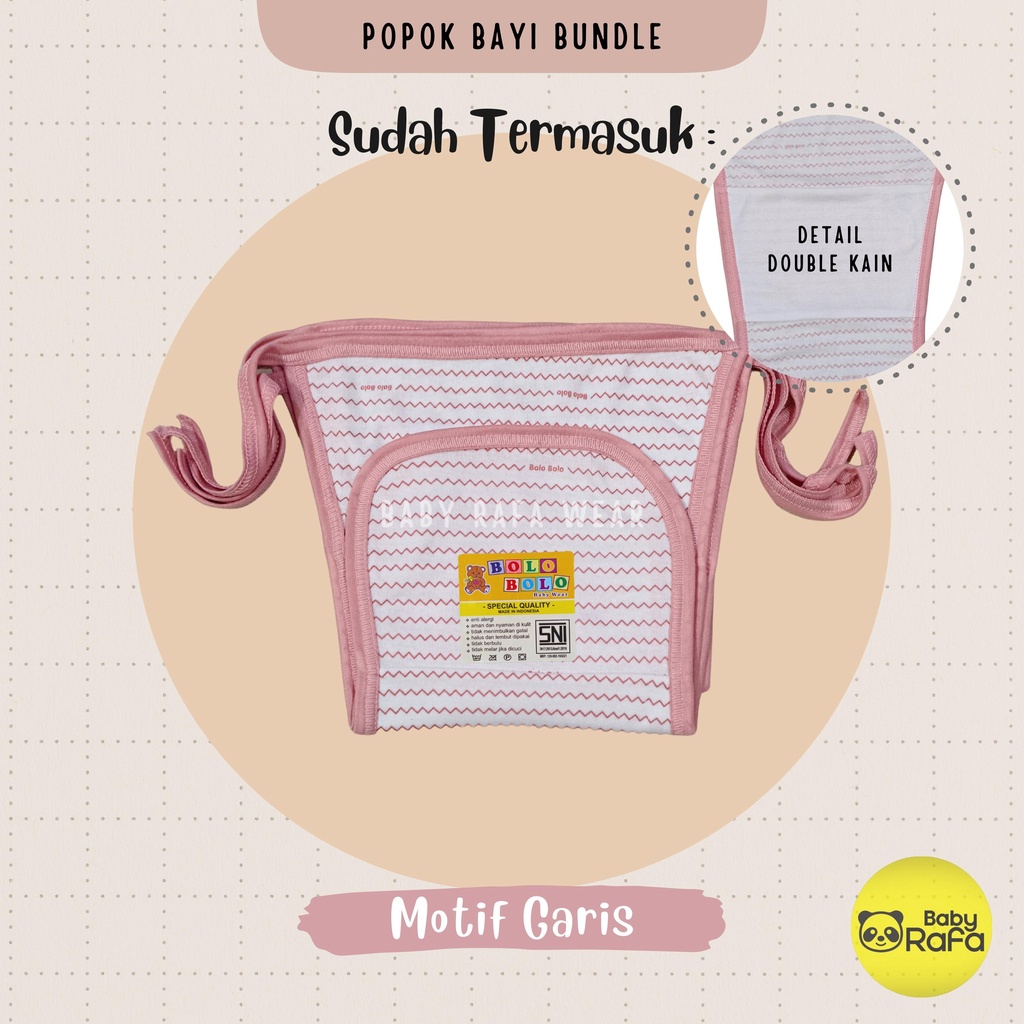 Serian Dusty - 12 pcs / 6 pcs Popok Bayi Perempuan Double Kain PINK DUSTY SERIES merk SNI Bolo - Bolo