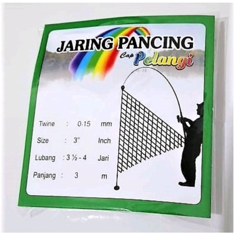 Pancing jaring ikan siap pakai 3m jaring ikan murah jala ikan jebakan ikan bom net jaring pancing 3m