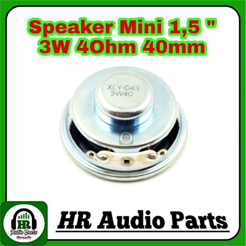 Speaker Mini 1,5&quot; inch 3W 4R New Black Speakers 3Watt 4ohm for Amplifier 3w or 5w