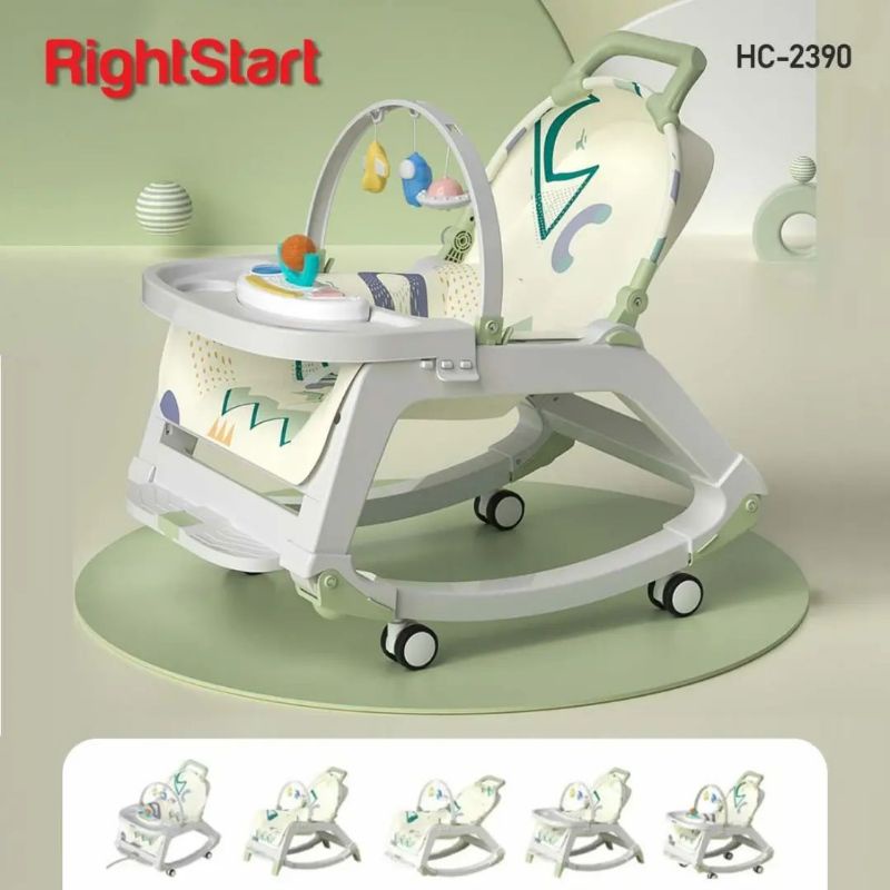 Makassar - Right Start Bouncer Table, Adventurer, Newborn Toddler Portable Swing Ayunan Bayi 2 in 1 Kursi Goyang Rocker Baby Meja Makan